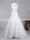 Tulle Sweetheart Trumpet/Mermaid Court Train Appliques Lace Wedding Dresses #LDB00023150