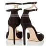 Women's Pumps Stiletto Heel Black Velvet Wedding Shoes #LDB03030869