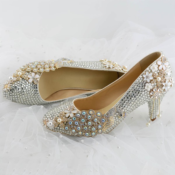 Women's Pumps Cone Heel Leatherette Wedding Shoes #LDB03030916