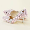Women's Pumps Cone Heel Leatherette Wedding Shoes #LDB03030917