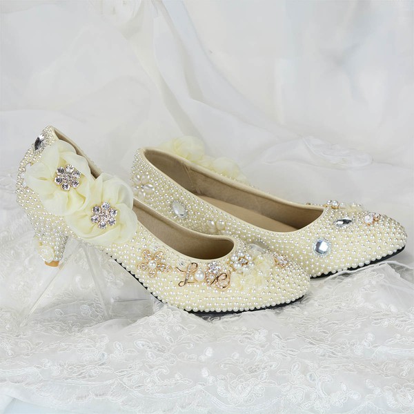 Women's Pumps Kitten Heel Leatherette Wedding Shoes #LDB03030931