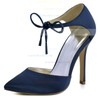 Women's Pumps Stiletto Heel Satin Wedding Shoes #LDB03030889