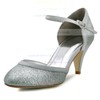 Women's Pumps Cone Heel Sparkling Glitter Wedding Shoes #LDB03030897
