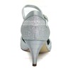 Women's Pumps Cone Heel Sparkling Glitter Wedding Shoes #LDB03030897