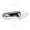 Women's Pumps Chunky Heel White Satin Wedding Shoes #LDB03030901