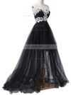 Princess Sweetheart Tulle Asymmetrical Appliques Lace Prom Dresses #LDB020101693