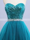 Princess Sweetheart Tulle Sequined Floor-length Beading Prom Dresses #LDB020102908