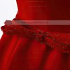 A-line Off-the-shoulder Satin Asymmetrical Beading Prom Dresses #LDB020103189