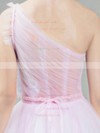 Ball Gown One Shoulder Tulle Ankle-length Beading Prom Dresses #LDB020103243