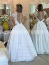 Princess V-neck Chiffon Floor-length Beading Prom Dresses #LDB020103257