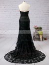 Trumpet/Mermaid Sweetheart Lace Sweep Train Appliques Lace Prom Dresses #LDB020103497