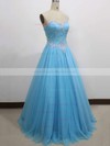Ball Gown Sweetheart Tulle Floor-length Lace Prom Dresses #LDB020104337