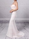 Trumpet/Mermaid Sweetheart Satin Floor-length Split Front Prom Dresses #LDB020104804