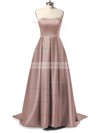 Princess Sweetheart Satin Sweep Train Prom Dresses #LDB020105348