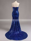Trumpet/Mermaid Sweetheart Sequined Sweep Train Prom Dresses #LDB02016323