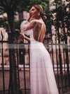 Tulle Scoop Neck A-line Floor-length Pearl Detailing Wedding Dresses #LDB00023569