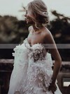 Tulle Sweetheart Princess Sweep Train Appliques Lace Wedding Dresses #LDB00023507