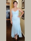 Chiffon Cowl Neck A-line Asymmetrical Bridesmaid Dresses #LDB01013792