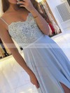 Chiffon Sweetheart A-line Sweep Train Beading Prom Dresses #LDB020106902