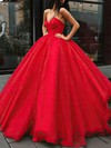 Organza V-neck Ball Gown Floor-length Prom Dresses #LDB020106939