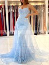 Tulle Sweetheart Trumpet/Mermaid Detachable Beading Prom Dresses #LDB020106973