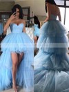 Tulle Sweetheart Princess Asymmetrical Tiered Prom Dresses #LDB020106985