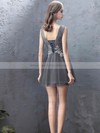Tulle Scoop Neck A-line Short/Mini Beading Prom Dresses #LDB020107200