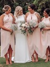 Chiffon Scoop Neck A-line Ankle-length Bridesmaid Dresses #LDB01013844