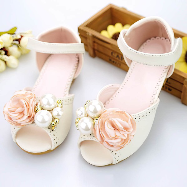 Kids' Sandals PVC Flower Flat Heel Girl Shoes #LDB03031495