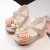 Kids' Closed Toe PVC Flower Flat Heel Girl Shoes #LDB03031498