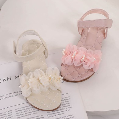 Kids' Flats PVC Flower Flat Heel Girl Shoes #LDB03031510