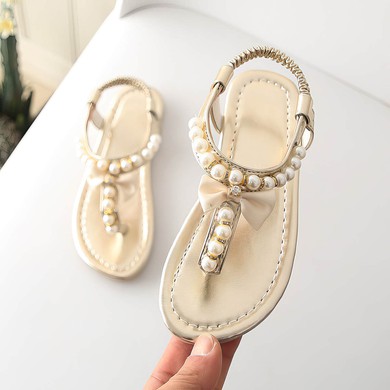 Kids' Sandals Cloth Bowknot Flat Heel Girl Shoes #LDB03031511