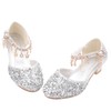 Kids' Flats Sparkling Glitter Buckle Flat Heel Girl Shoes #LDB03031534