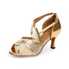 Women's Sandals PVC Buckle Stiletto Heel Dance Shoes #LDB03031084