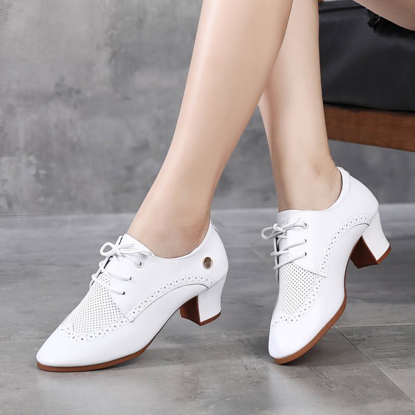 Women's Flats Real Leather Flat Heel Dance Shoes #LDB03031222