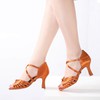 Women's Sandals Satin Buckle Stiletto Heel Dance Shoes #LDB03031232