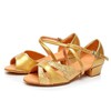 Kids' Sandals Sparkling Glitter Buckle Flat Heel Dance Shoes #LDB03031250