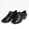 Men's Closed Toe Real Leather Flat Heel Dance Shoes #LDB03031265