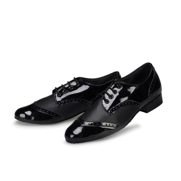 Men's Closed Toe PVC Flat Heel Dance Shoes #LDB03031275