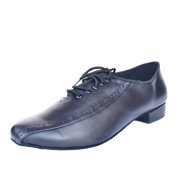 Men's Closed Toe Real Leather Flat Heel Dance Shoes #LDB03031276