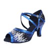 Women's Sandals PVC Sequin Kitten Heel Dance Shoes #LDB03031279