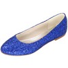 Women's Pumps Sparkling Glitter Flat Heel Wedding Shoes #LDB03031159