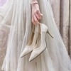 Women's Pumps Cloth Sequin Stiletto Heel Wedding Shoes #LDB03031444