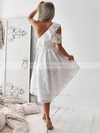 Lace One Shoulder A-line Asymmetrical Bridesmaid Dresses #LDB01014014