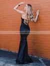 Silk-like Satin Sweetheart Trumpet/Mermaid Sweep Train Split Front Bridesmaid Dresses #LDB01014098