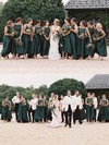 Silk-like Satin Scoop Neck A-line Asymmetrical Bridesmaid Dresses #LDB01014201