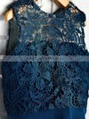 Chiffon Scoop Neck A-line Asymmetrical Appliques Lace Bridesmaid Dresses #LDB01014208