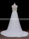 Empire Sweetheart Tulle Appliques Lace Ivory Online Wedding Dress #LDB00021678