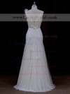 Good Trumpet/Mermaid Ivory Tulle Appliques Lace Floor-length Wedding Dress #LDB00021682