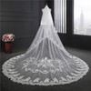 Cathedral Bridal Veils Two-tier Lace Applique Edge Applique Classic #LDB03010268